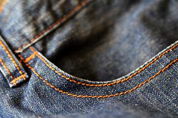 Image showing Denim jeans with fashion design.