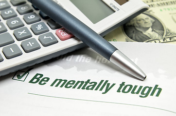 Image showing Be mentally tough