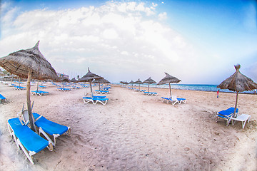 Image showing sunny tunisian beach