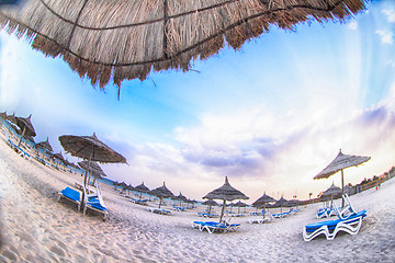 Image showing sunny tunisian beach