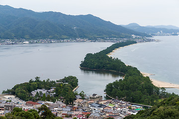 Image showing Amanohashidate in Kyoto Japan