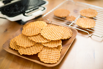 Image showing Pizzelle waffle