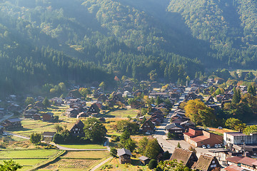 Image showing Traditional Japanese Shirakawago village 