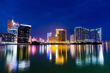 Image showing Macau cityscape at night