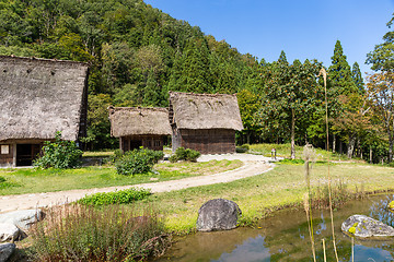 Image showing Gassho style house in Shirakawa go, Historic Villages