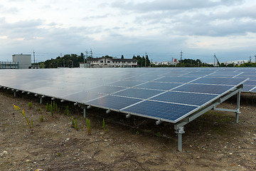 Image showing Solar panel station