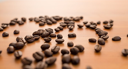 Image showing Coffee bean on table