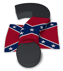 Image showing question mark and flag of the Confederate States of America 