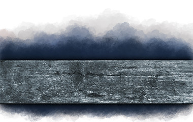 Image showing old wooden plank