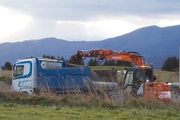 Image showing Heavy Truck and Digger