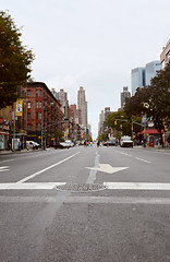 Image showing Crossing 9th Avenue in New York City