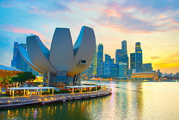 Image showing Singapore colorful cityscape