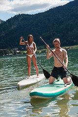Image showing Fun on the water