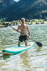 Image showing Stand Up Paddling