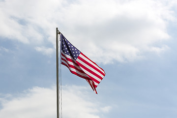 Image showing Flag of United States on a flagpole