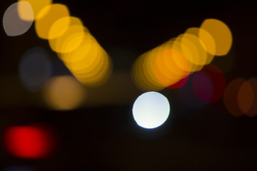 Image showing Colorful bokeh on black background