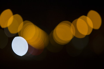 Image showing Colorful bokeh on black background