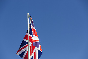 Image showing UK flag on a flagpole