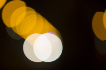 Image showing Colorful bokeh on black background