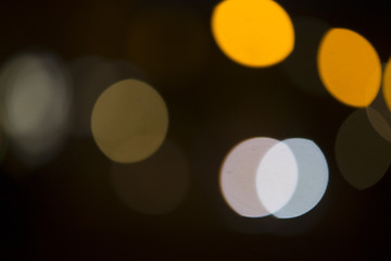 Image showing Colorful bokeh on black background