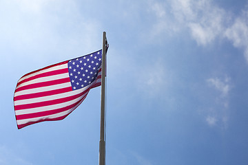 Image showing Flag of United States on a flagpole