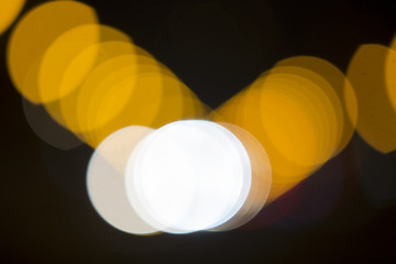 Image showing Colorful bokeh on black background