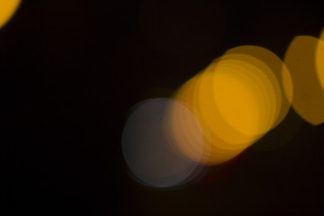 Image showing Colorful bokeh on black background