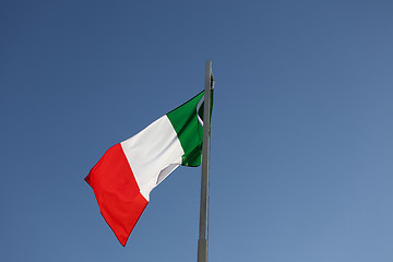 Image showing National flag of Italy on a flagpole