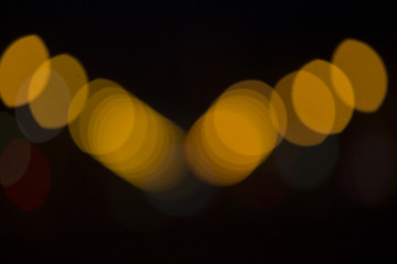 Image showing Colorful bokeh on black background