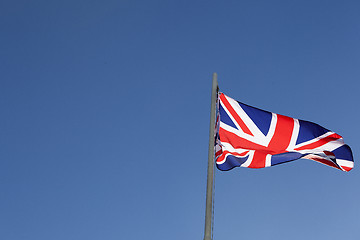 Image showing UK flag on a flagpole