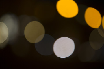 Image showing Colorful bokeh on black background