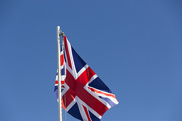 Image showing UK flag on a flagpole