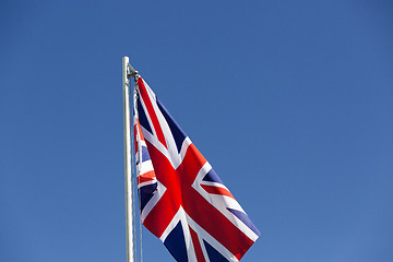 Image showing UK flag on a flagpole