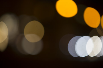 Image showing Colorful bokeh on black background