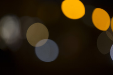 Image showing Colorful bokeh on black background