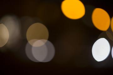 Image showing Colorful bokeh on black background