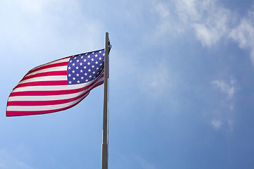 Image showing Flag of United States on a flagpole