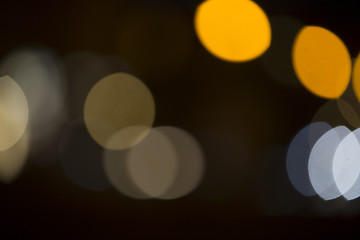 Image showing Colorful bokeh on black background