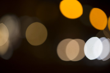 Image showing Colorful bokeh on black background