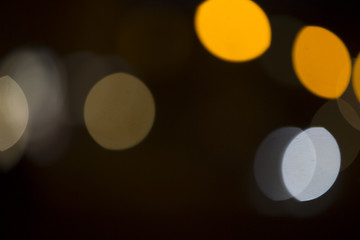 Image showing Colorful bokeh on black background