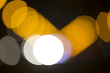 Image showing Colorful bokeh on black background