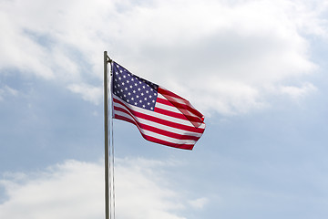 Image showing Flag of United States on a flagpole