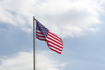 Image showing Flag of United States on a flagpole