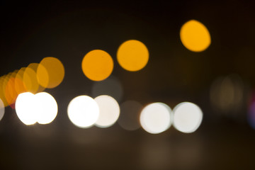 Image showing Colorful bokeh on black background