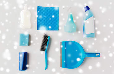 Image showing cleaning stuff on white background