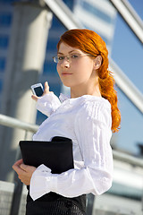 Image showing happy businesswoman