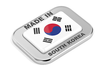 Image showing Made in South Korea badge