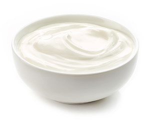 Image showing bowl of sour cream yogurt