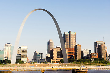 Image showing Gateway to the West Downtown St Louis Arch Waterfront