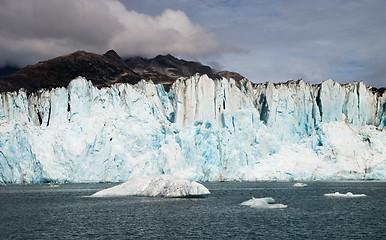 Image showing Alaska Glacier Kenai Fjords National Park Icebergs Bay Water